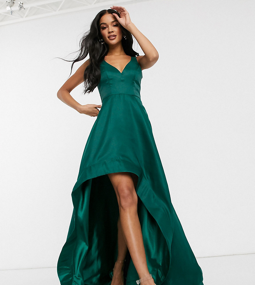 фото Зеленое платье для выпускного с асимметричным подолом bariano-зеленый