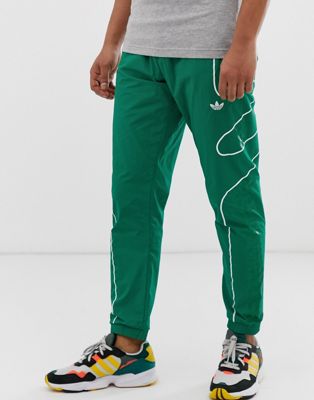 Зеленые джоггеры adidas Originals