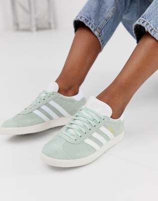 Adidas Gazelle женские зеленые