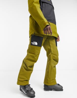 фото Зеленые лыжные штаны-карго the north face slashback-зеленый