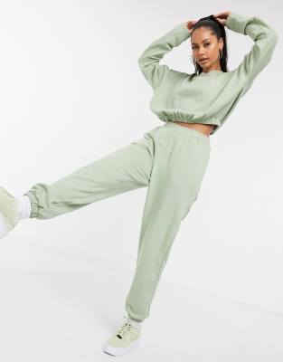 фото Зеленые oversized-джоггеры от комплекта asos design-серый