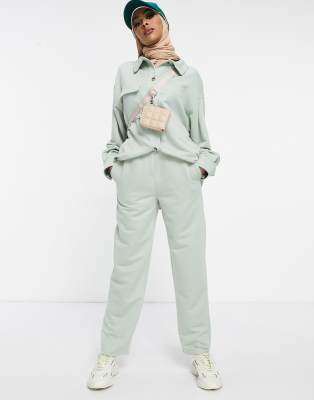 Одежда в стиле casual Зеленые трикотажные джоггеры для дома ASOS DESIGN-Зеленый цвет