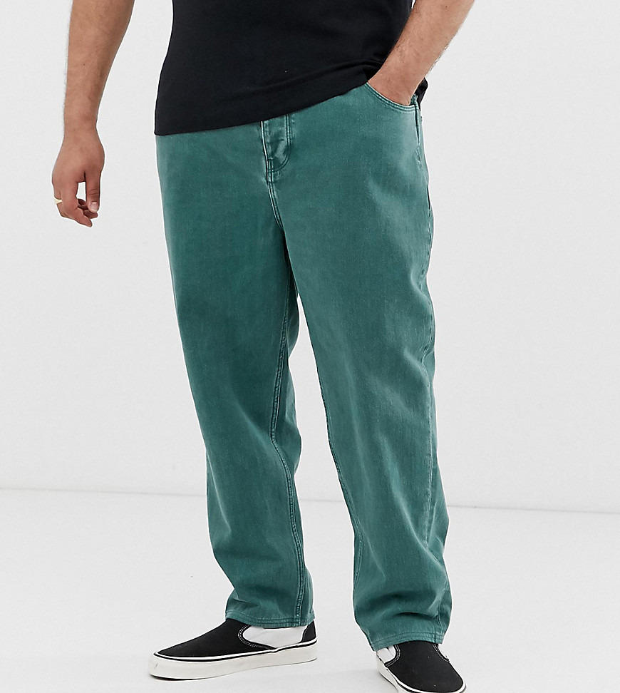 фото Зеленые выбеленные джинсы collusion plus x004-зеленый