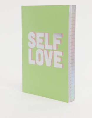 фото Зеленый блокнот с надписью "self love" monki