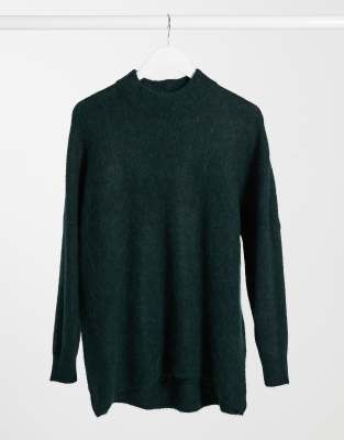  Asos Зеленый джемпер с высоким воротником Selected Femme