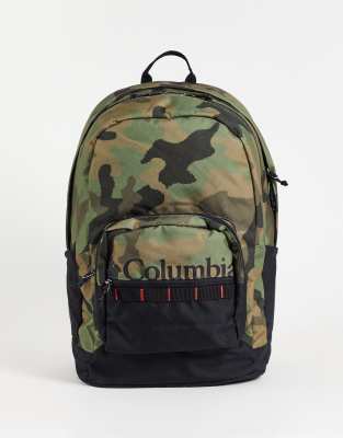 Зеленый камуфляжный рюкзак Columbia Zigzag 30L-Зеленый цвет