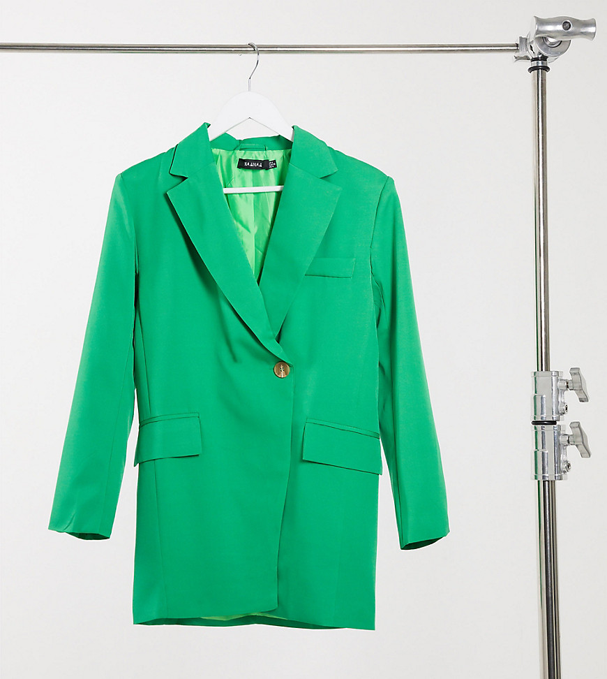 Зеленый oversized-пиджак в винтажном стиле Naanaa Tall