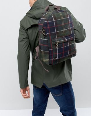 barbour backpack tartan