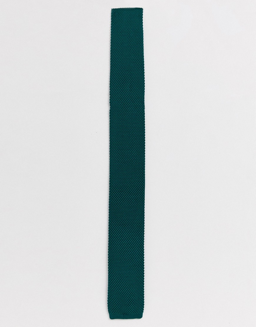 фото Зеленый трикотажный галстук twisted tailor