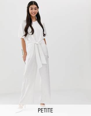 Жаккардовый комбинезон Y.A.S Petite Bridal-Белый