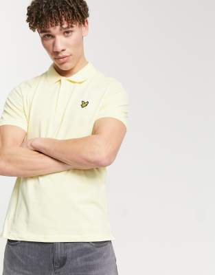 фото Желтое узкое эластичное поло lyle & scott-желтый