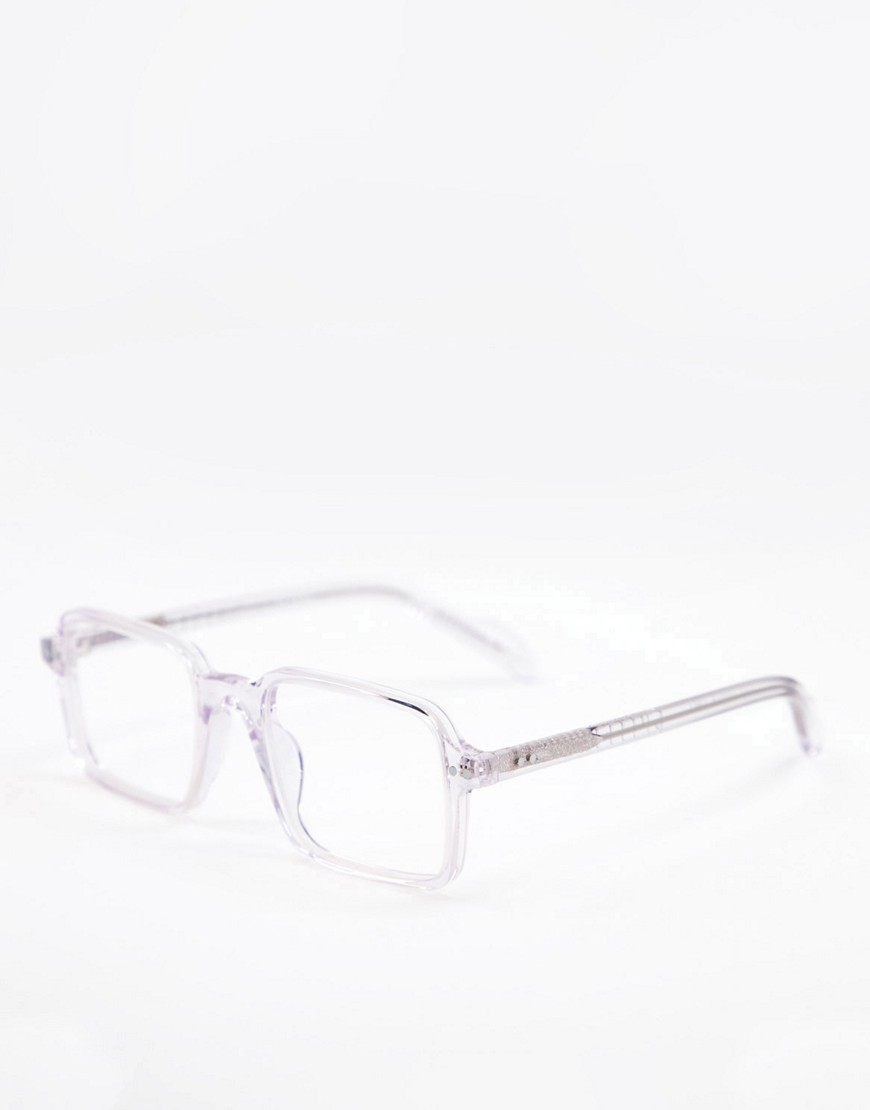 Женские очки в прозрачной квадратной оправе с защитой от синего цвета Spitfire Cut Thirty Two-Прозрачный