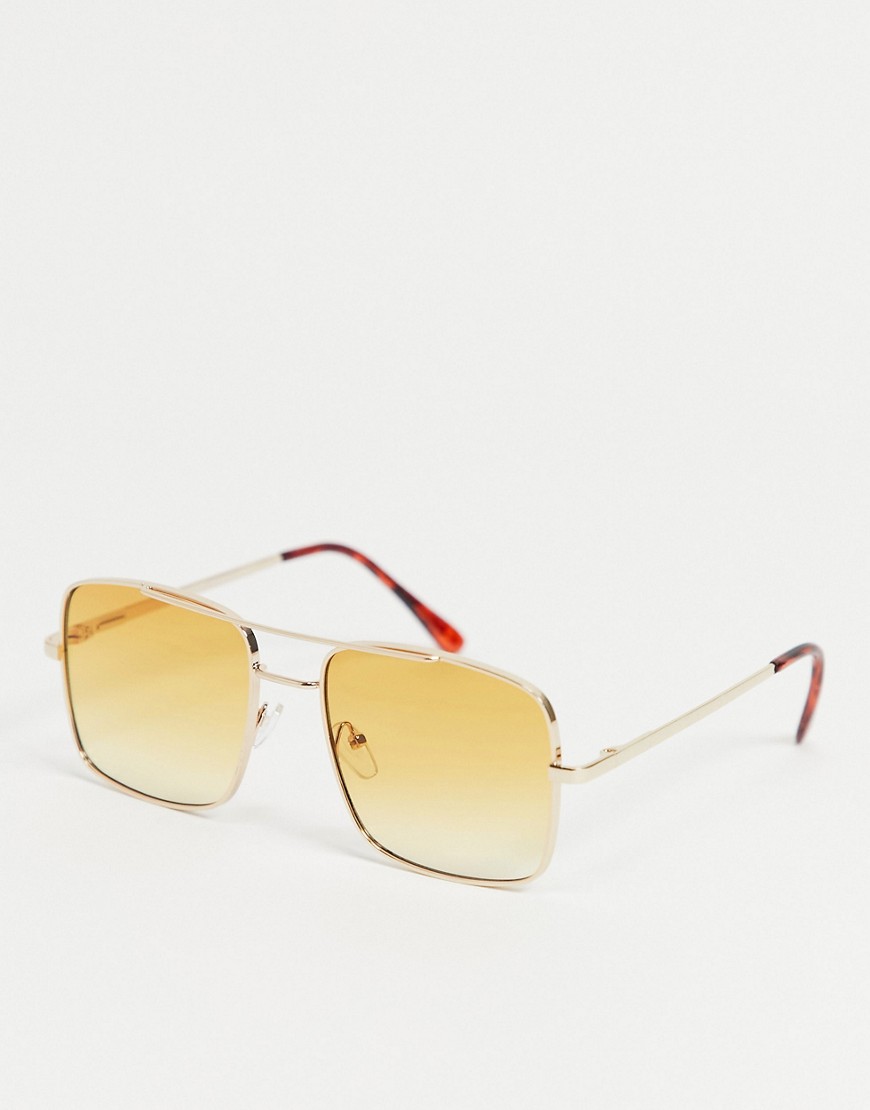 фото Женские солнцезащитные очки в квадратной серебристой оправе с коричневыми затемненными стеклами aj morgan-серебристый