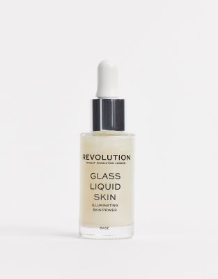 Жидкая сыворотка. Сыворотка Revolution. Революшен сыворотка под глаза. Makeup Revolution Glass Skin primer.