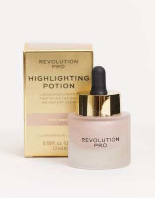 фото Жидкий хайлайтер revolution pro - highlighting potion (rose quartz)-золотой