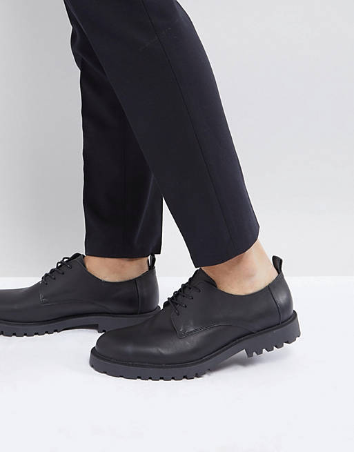 grip Installation axis Zign Leather Lace Up Shoes In Black | ASOS