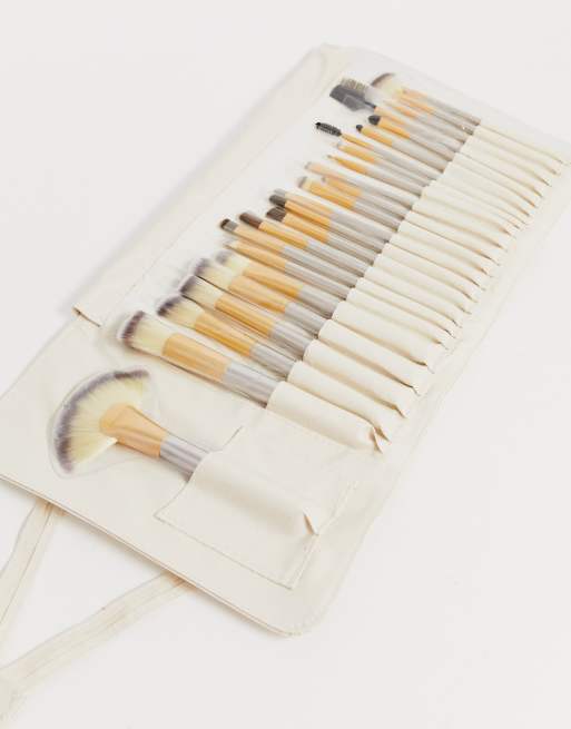 Zoe Ayla – 24-teiliges Make-up-Pinselset mit Etui aus veganem Kunstleder, 2 von 4