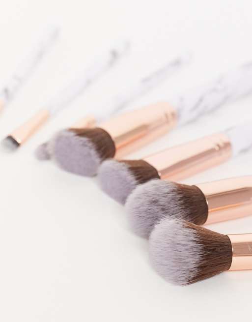 Zoe Ayla – 7-teiliges Set mit Make-up-Pinseln und Tasche aus Kunstleder , 2 von 4