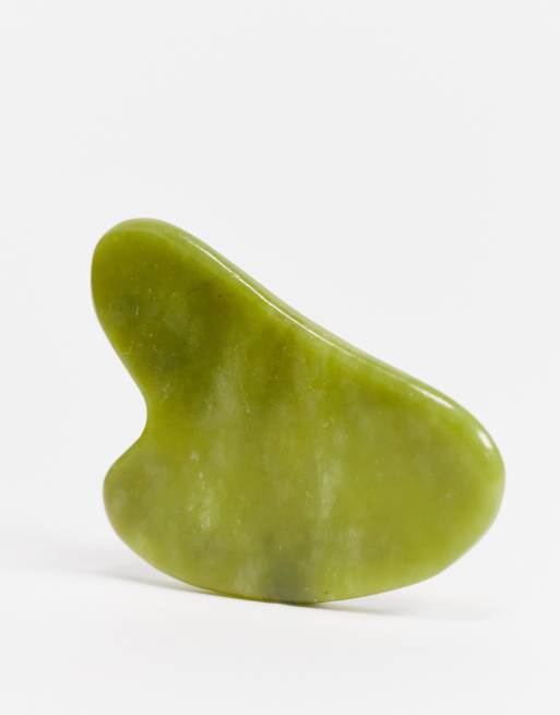 Zoe Ayla – Gua Sha – Massage-Tool für das Gesicht aus grünem Quartz – GRÜN