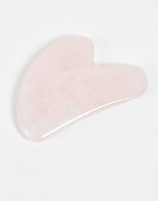 Zoe Ayla – Gua Sha – Rosa skulpterat ansiktsverktyg av rosenkvarts, 2 av 4