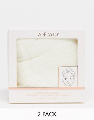 Zoe Ayla Hair Towel - 2 Pack
