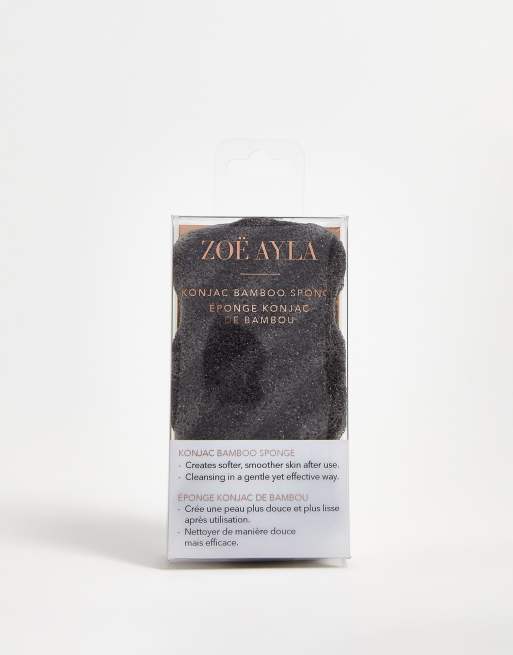 Zoe Ayla - Konjac - Bamboo lichaamsspons met houtskool 