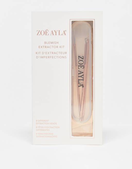 Zoe Ayla - Pimple Popper - Kit pour nettoyage et soin de la peau avec étui
