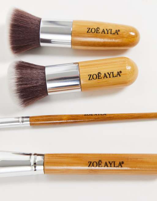 Zoe Ayla Professional 11 Piece Bamboo Make-Up Brush Set with A Fabric Case , 4 of 4