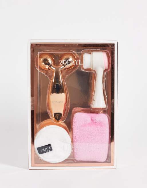 Zoe Ayla - Set Total Cleansing: Roller 3D, detergente viso e asciugamano multicolore