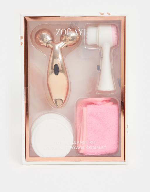 Zoe Ayla – Total Cleansing Set – Różowy zestaw do oczyszczania skóry