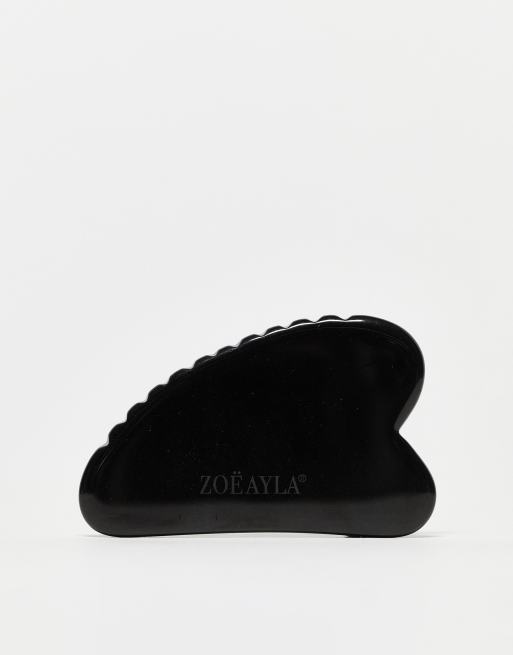 Zoe Ayla – Ząbkowana płytka gua sha z obsydianu