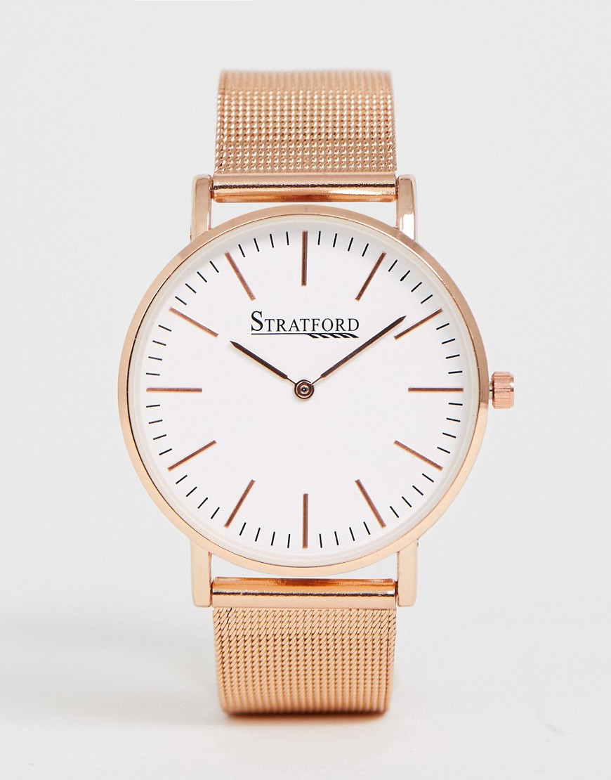 фото Золотисто-розовые мужские часы stratford-розовый