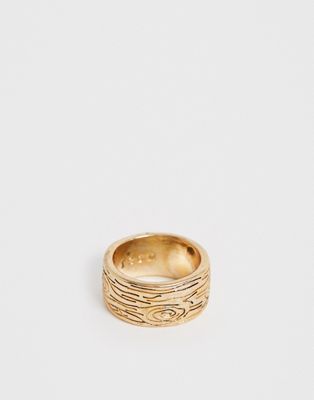 фото Золотистое кольцо с гравировкой icon brand-золотой