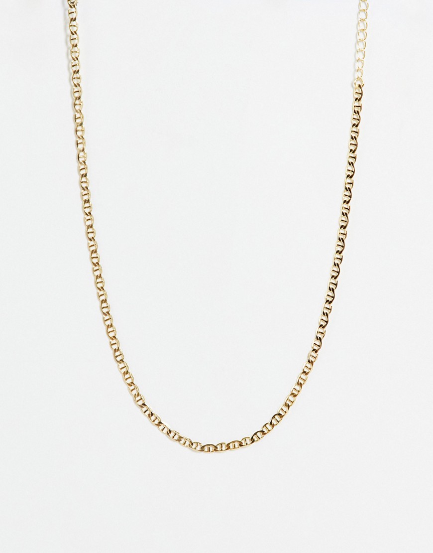 фото Золотистое ожерелье из тонкой цепочки designb london-золотистый