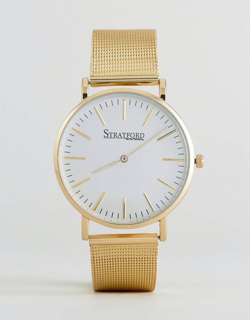 фото Золотистые часы-браслет stratford-золотой