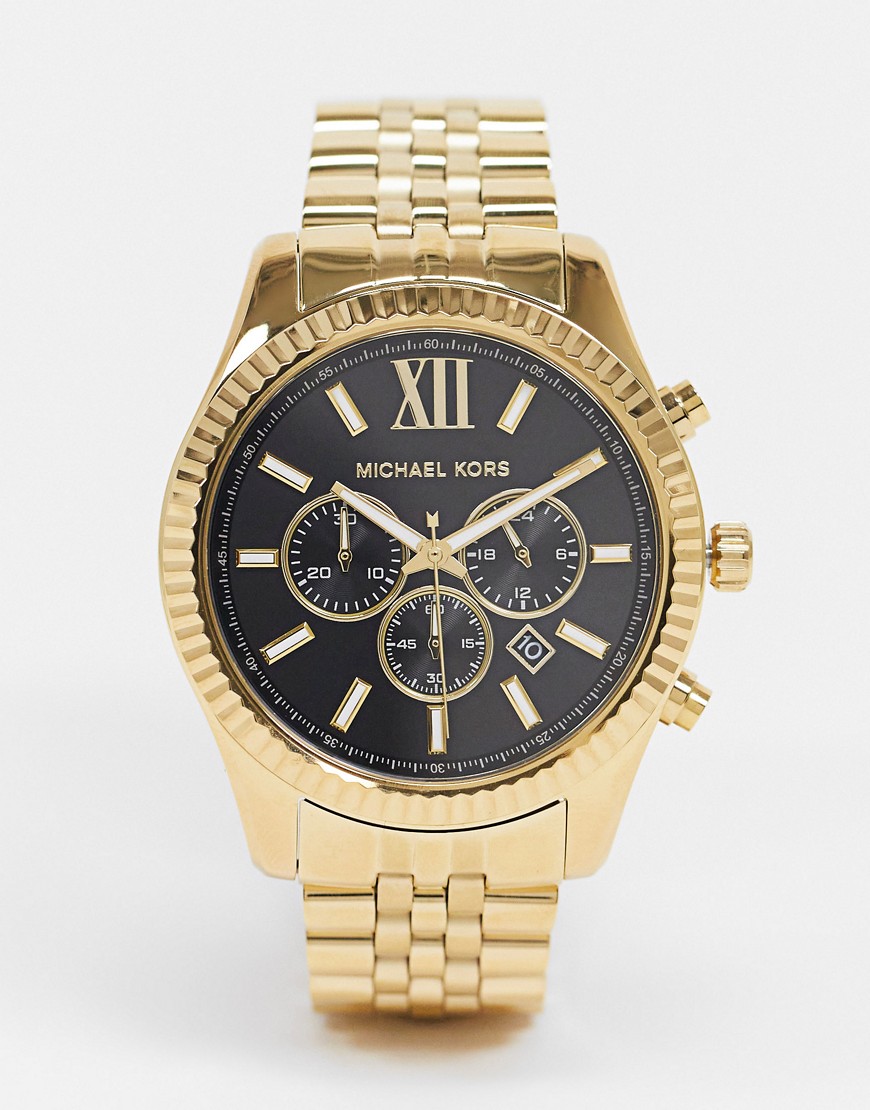 Подарки  Asos Золотистые наручные часы Michael Kors MK8286 Lexington-Золотистый