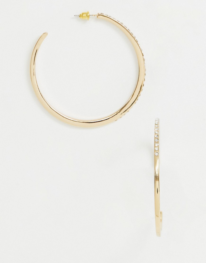 фото Золотистые серьги-кольца missguided-золотой
