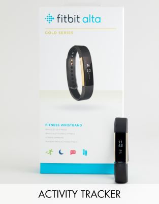 фото Золотистый фитнес-трекер fitbit alta-черный