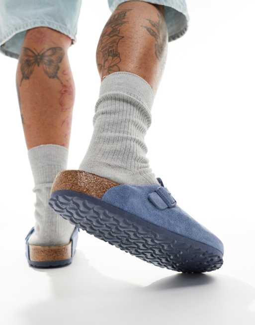 Zuecos azules de ante Boston de Birkenstock, 4 de 4