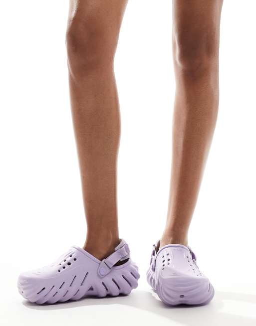 Zuecos lila lavanda unisex Echo de Crocs, 4 de 4