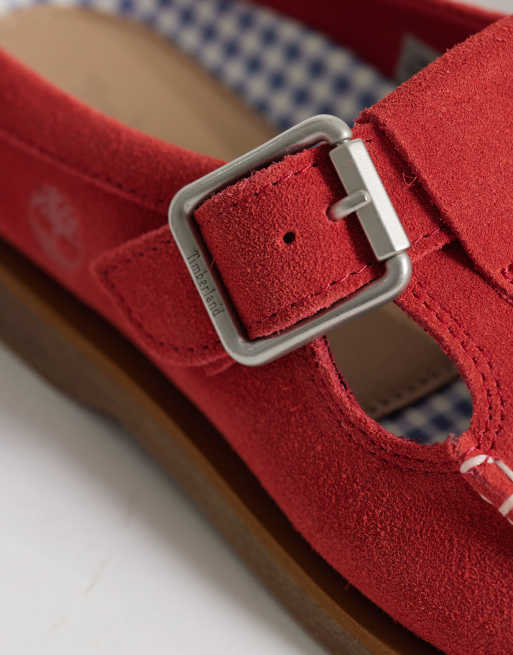 Zuecos náuticos rojos clásicos de Timberland, 3 de 4