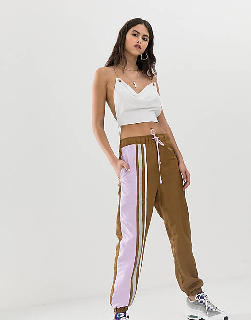 ZYA joggers with contrast side stripe | ASOS