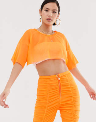 asos mesh crop top