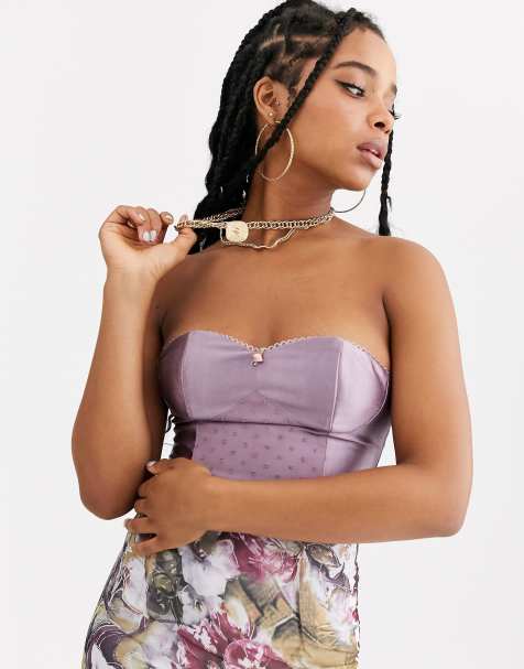 ZYA – Strukturiertes Bustier aus Satin